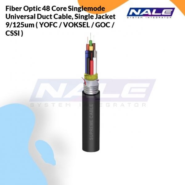 Fiber Optic 48 Core Singlemode Universal Aerial / ADSS, Single Jacket 9/125um ( YOFC / VOKSEL / GOC / CSSI )/Per Meter