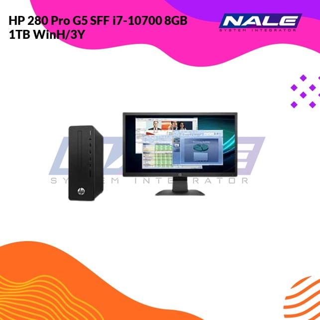 15 HP 280 Pro G5 SFF i7-10700 8GB 1TB WinH/3Y - Gambar 1