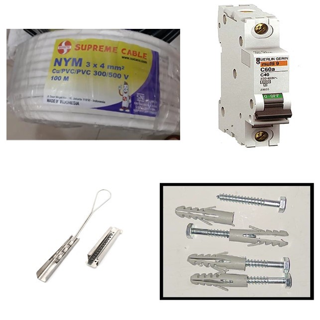 Wiring 7840 Wiring Power Electrical 7480 Watt Indoor Cable ( For Wallmount ) - Gambar 1